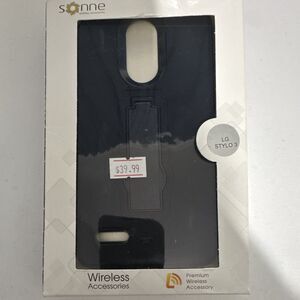 LG Stylo 3 Protective Case With Kick Stand/Black